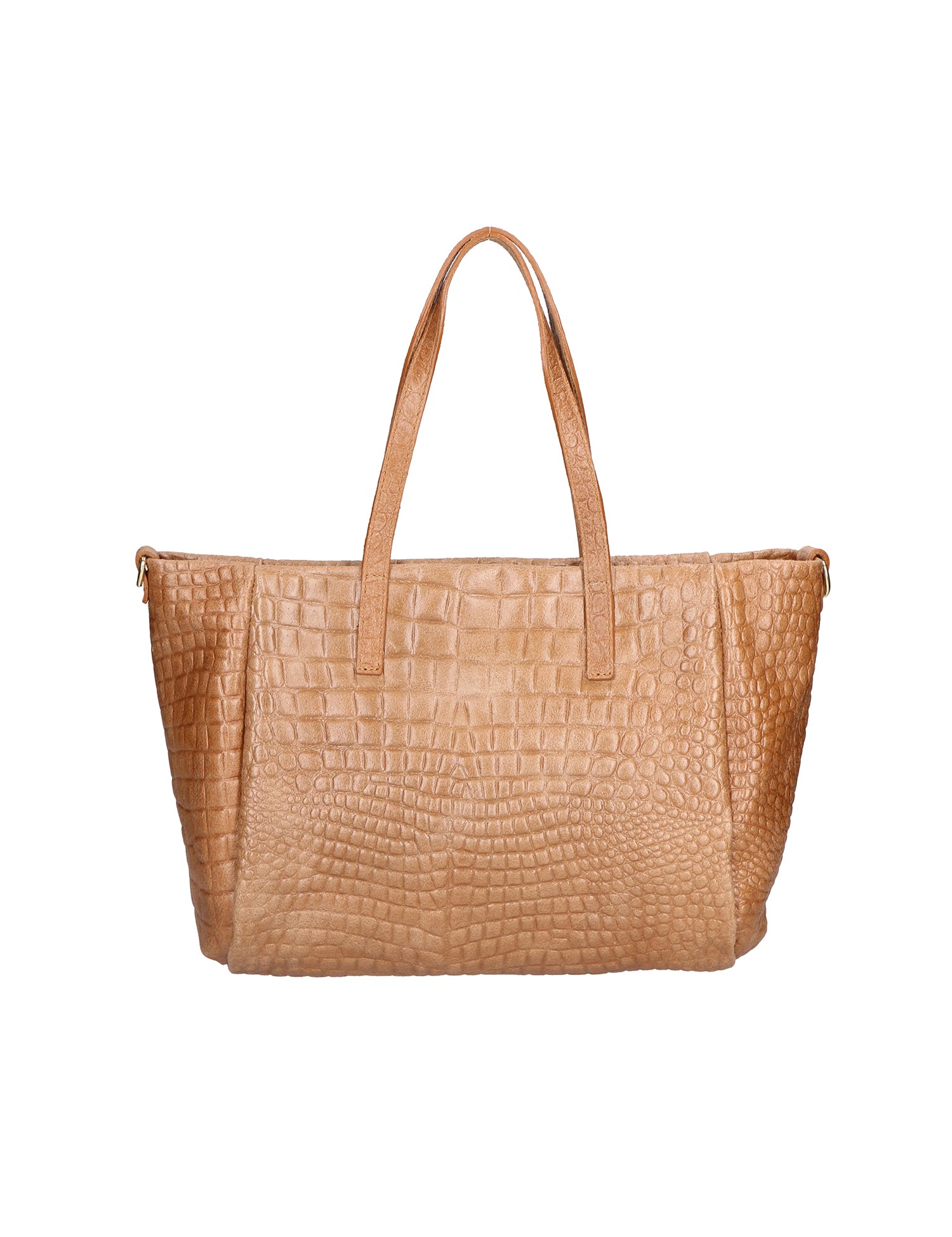 Lorella Borsa a spalla da donna Vera pelle croco 06499-041 MARRONE Gave Lux