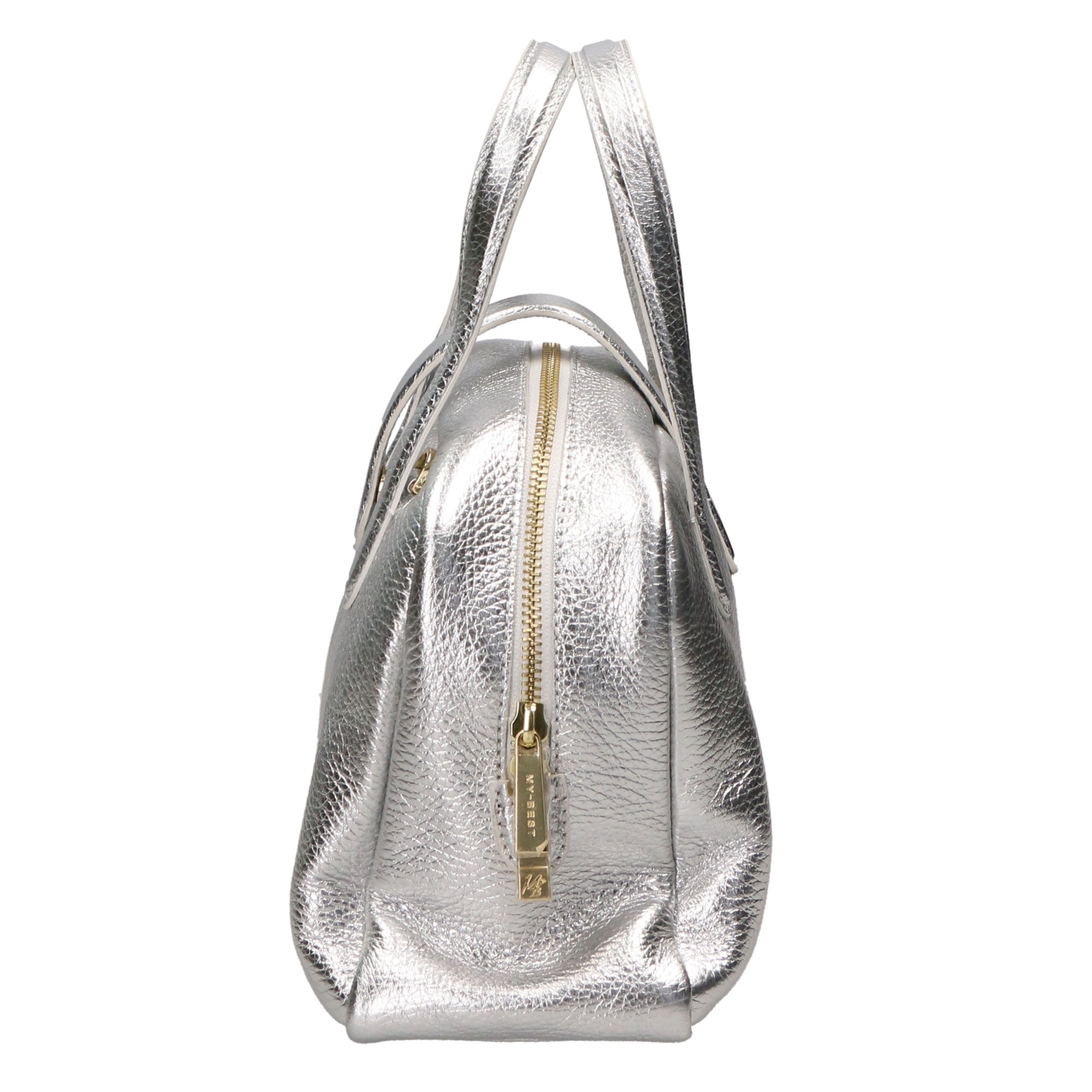 Borsa a mano da donna 100% vera pelle MYB-6007-FW-ARGENTO My Best Bag