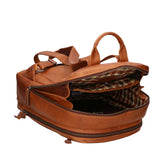 Herren-Rucksack aus echtem Leder - Handtasche | secretrend | HILB-4006-CUOIO