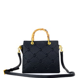 Borsa a mano da donna 100% pelle vegana PU GGB019BLK Gabriella G Firenze