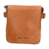 Borsa a tracolla da uomo 100% vera pelle HILB-3200-CUOIO Hill Burry