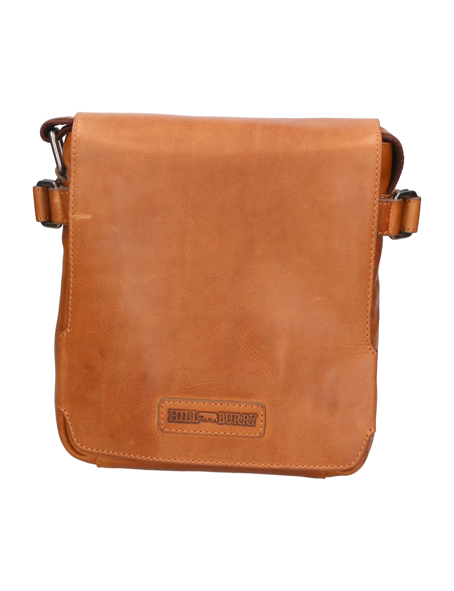 Borsa a tracolla da uomo 100% vera pelle HILB-3200-CUOIO Hill Burry