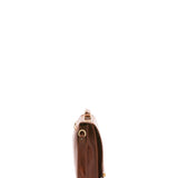 Borsa a mano unisex in vera pelle Made in Italy 4512-MARRONE Alessia Firenze