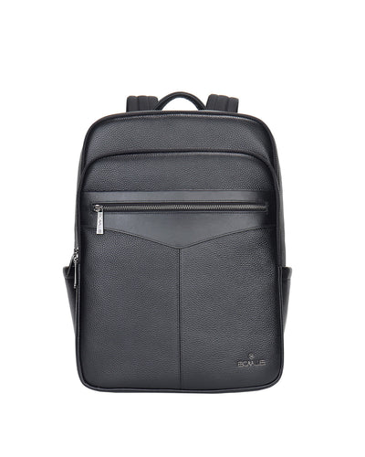 Zaino in vera pelle BC1304- Nero