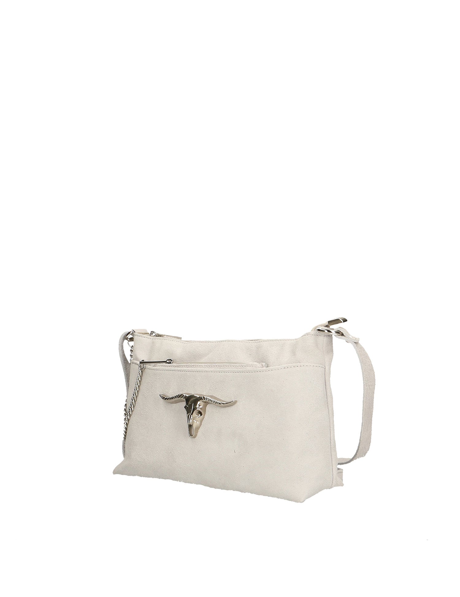 Embera Elite Borsa a tracolla donna Vera pelle scamosciata 8650-BIANCO Gave Lux