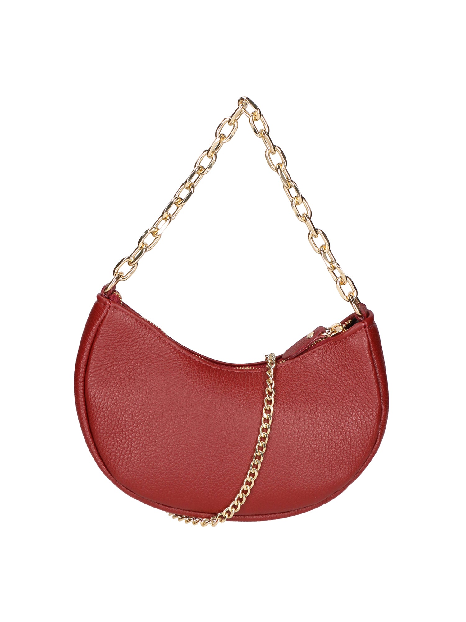 Loreta Borsa a spalla da donna Vera pelle 06511-D10 ROSSO SCURO Gave Lux