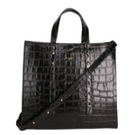 Borsa a mano da donna Vera pelle croco MYB-7004-SSCOCCO-C28 NERO My Best Bag