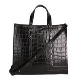 Borsa a mano da donna Vera pelle croco MYB-7004-SSCOCCO-C28 NERO My Best Bag
