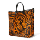 Borsa a mano da donna Vera pelle MYB-8053-FW-ZEBRA ARANCIO My Best Bag
