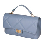 Vita Borsa a spalla da donna Vera pelle 06879-S41 CELESTE SCURO Gave Lux