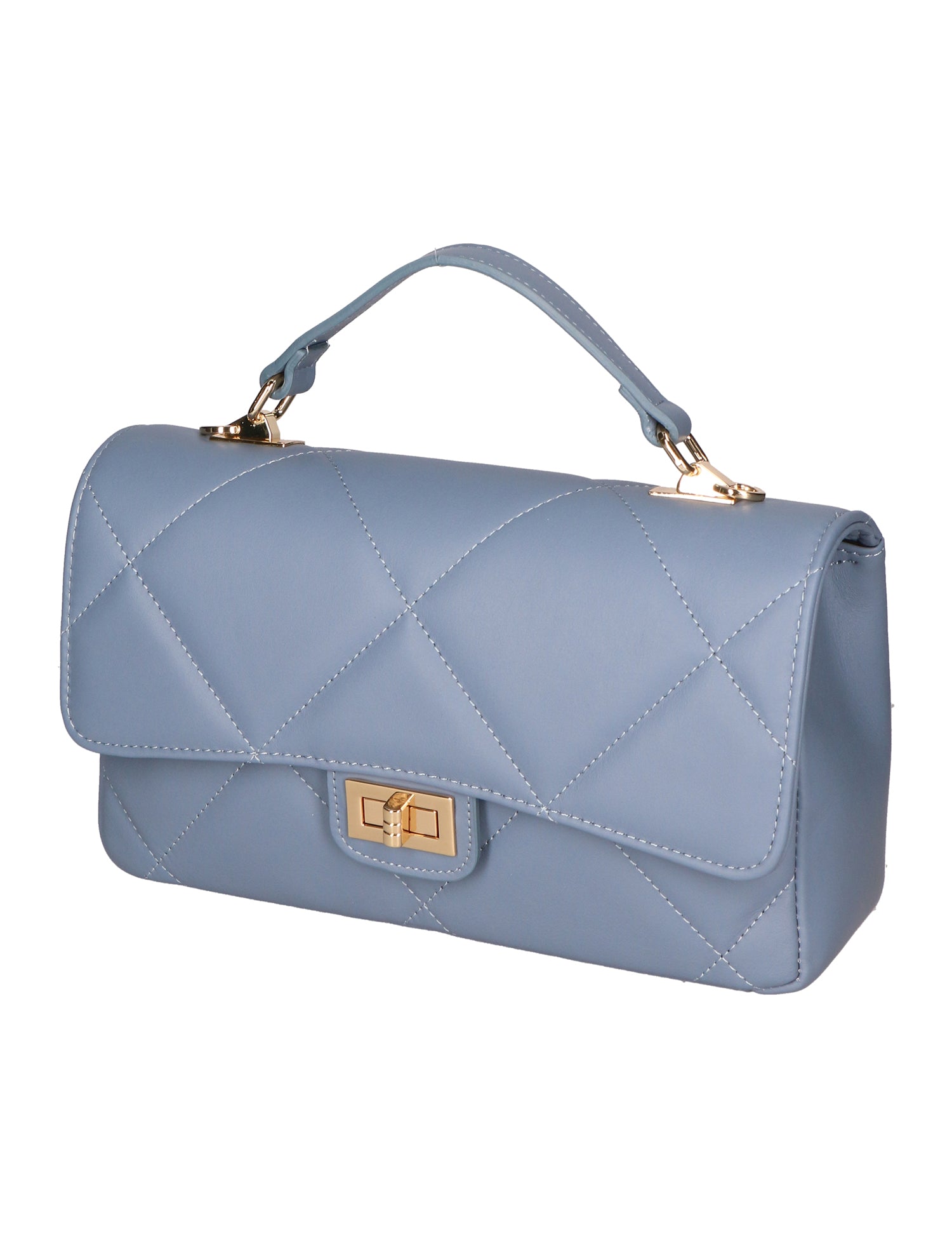 Vita Borsa a spalla da donna Vera pelle 06879-S41 CELESTE SCURO Gave Lux