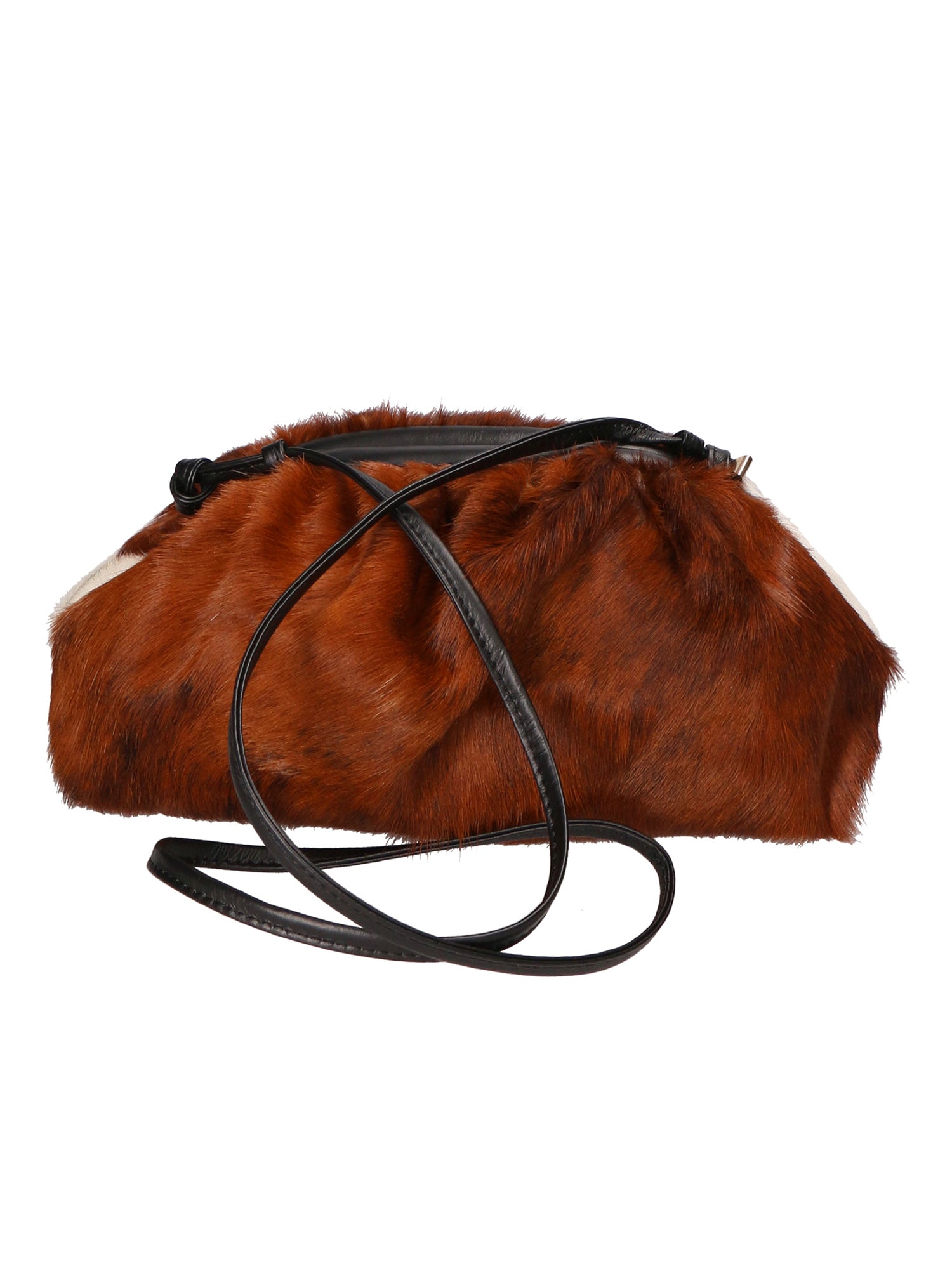 Astrid Borsa a spalla da donna Vera pelle 05476-NERO MUCCA 005 Gave Lux
