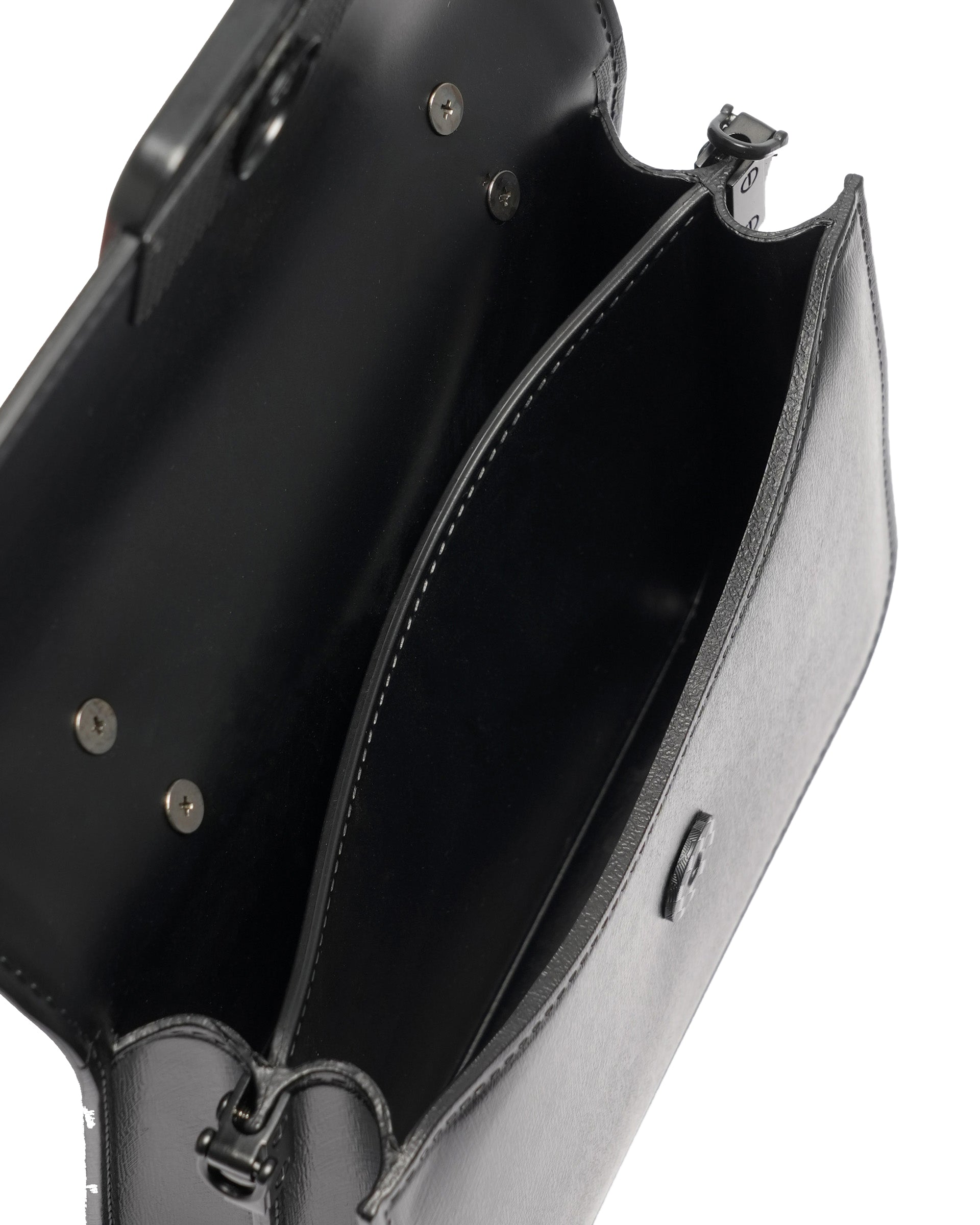 Borsa a mano da donna 100% Pvc FLAT EAR-BLACK Marc Ellis