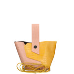Ombretta Borsa a mano da donna Vera pelle 00643-C68+C36 ROSA PINK+SENAPE MUSTARD Gave Lux