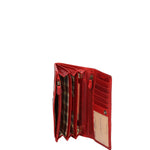 Portafoglio da uomo in vera pelle Casual HILB-5009-ROSSO Hill Burry