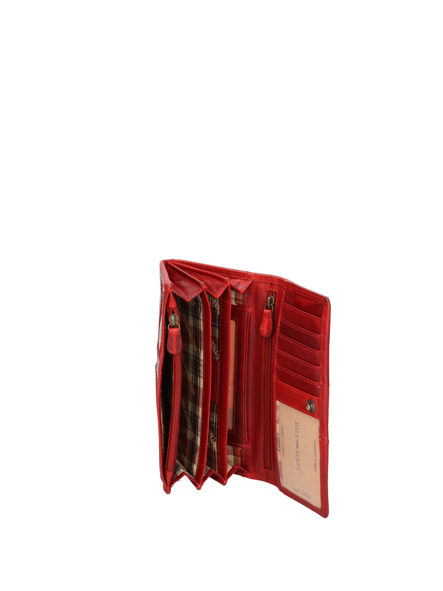 Portafoglio da uomo in vera pelle Casual HILB-5009-ROSSO Hill Burry