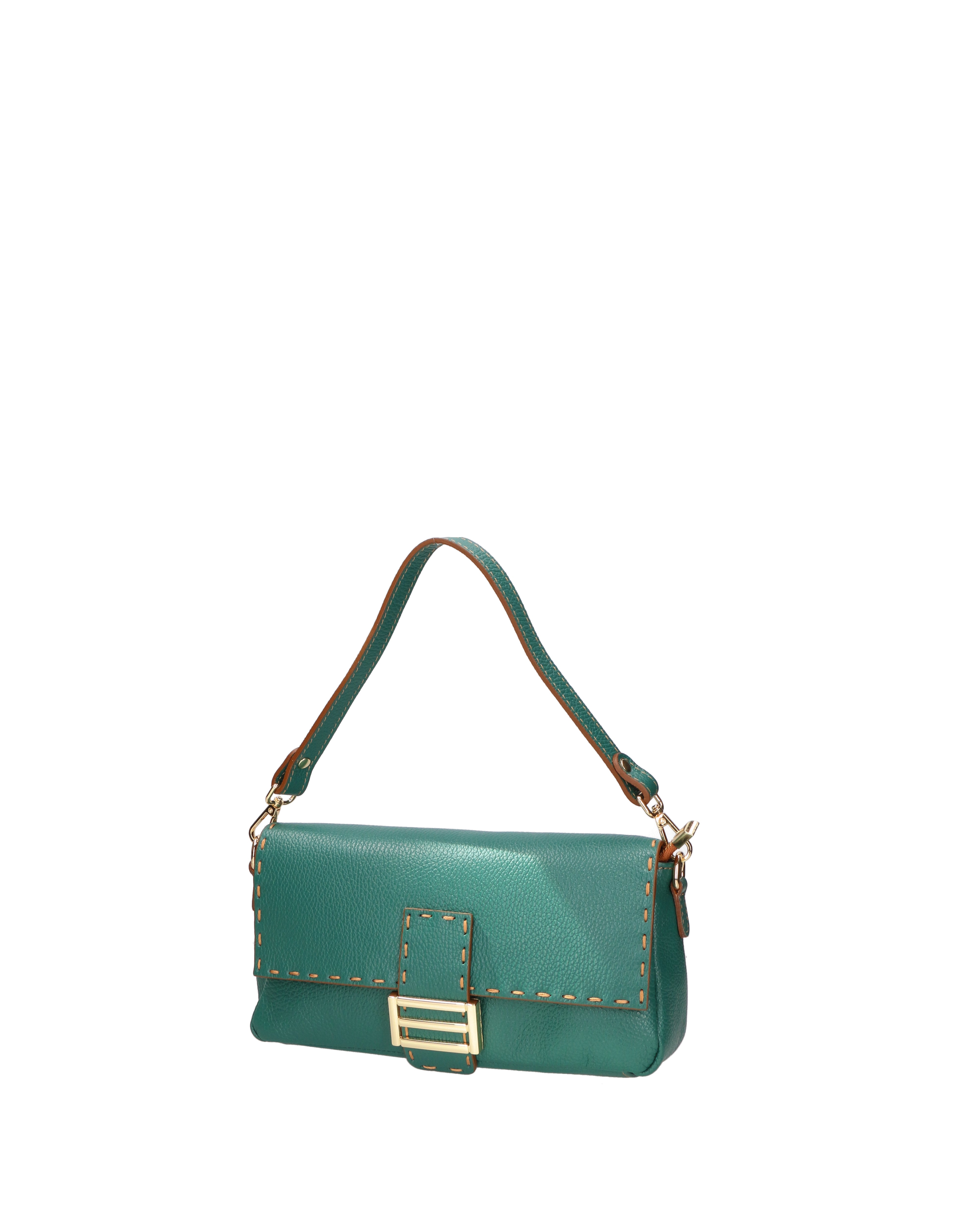Wally Borsa a spalla da donna Vera pelle 06869-D91 PAVONE Gave Lux