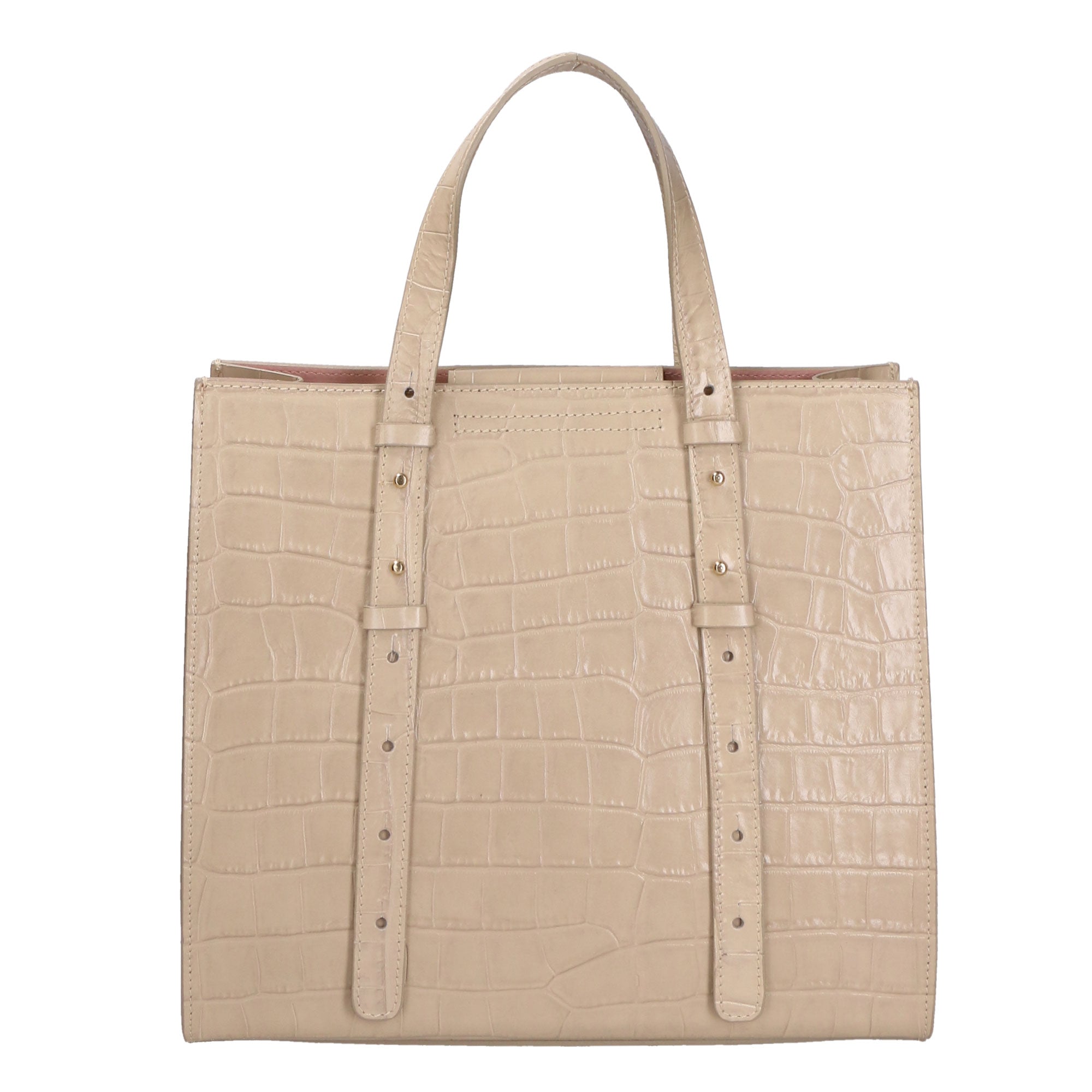 Borsa a mano da donna Pelle goffrata MYB-7003-SSCOCCO-C37 BEIGE BEIGE My Best Bag