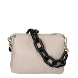 Borsa a tracolla da donna Vera pelle MYB-7024-SS-GRIGIO My Best Bag