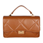 Vita Borsa a spalla da donna Vera pelle 06879-S17 CUOIO SCURO Gave Lux