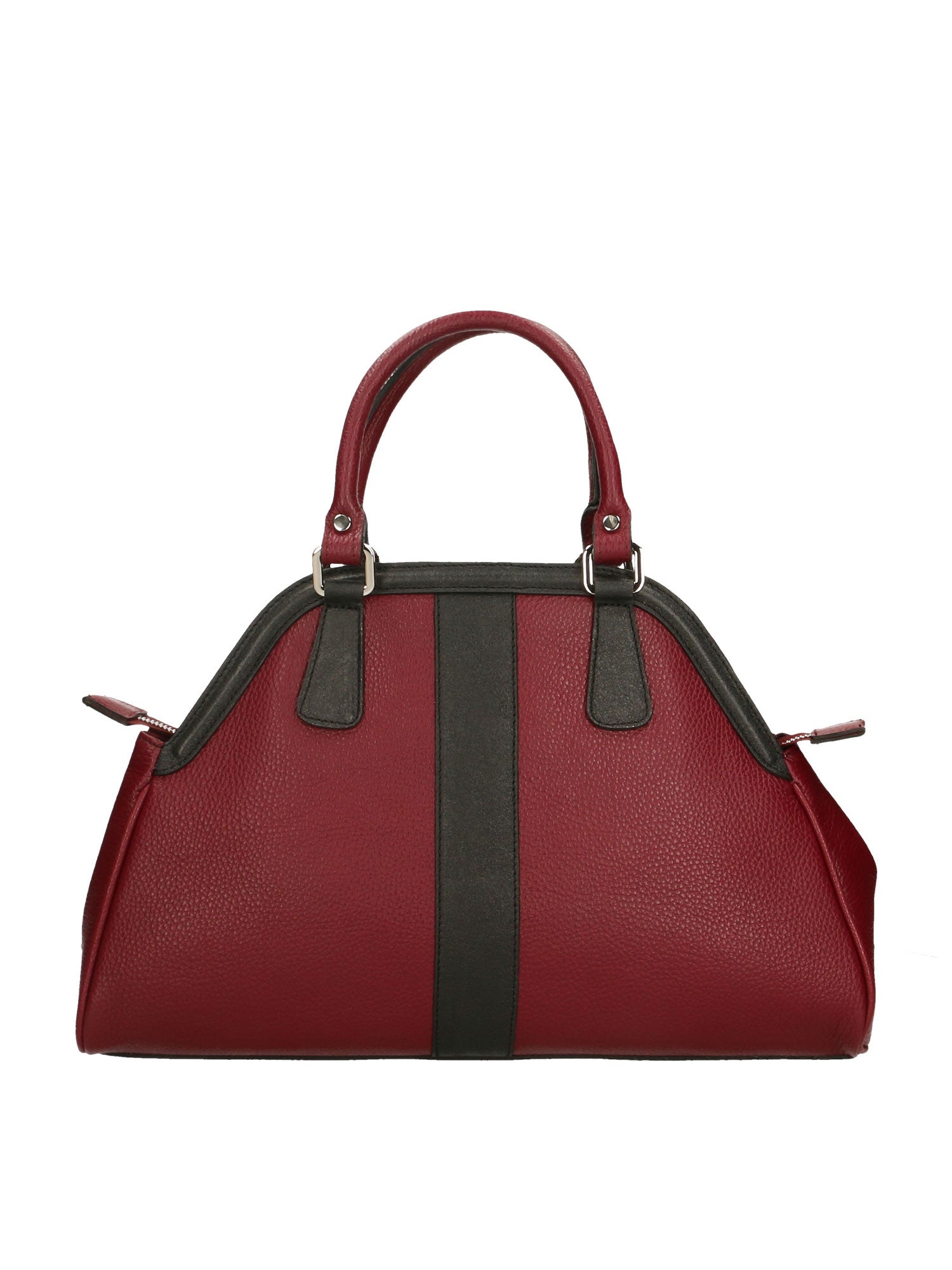 Emeraude Borsa a mano da donna Vera Pelle 6710-BORDO+NERO Gave Lux