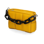 Aida Borsa a mano da donna Vera pelle 04722-D04 GIALLO YELLOW Gave Lux
