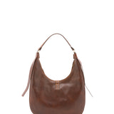 Borsa a spalla da donna 100% vera pelle 4607-TESTA DI MORO Alessia Firenze