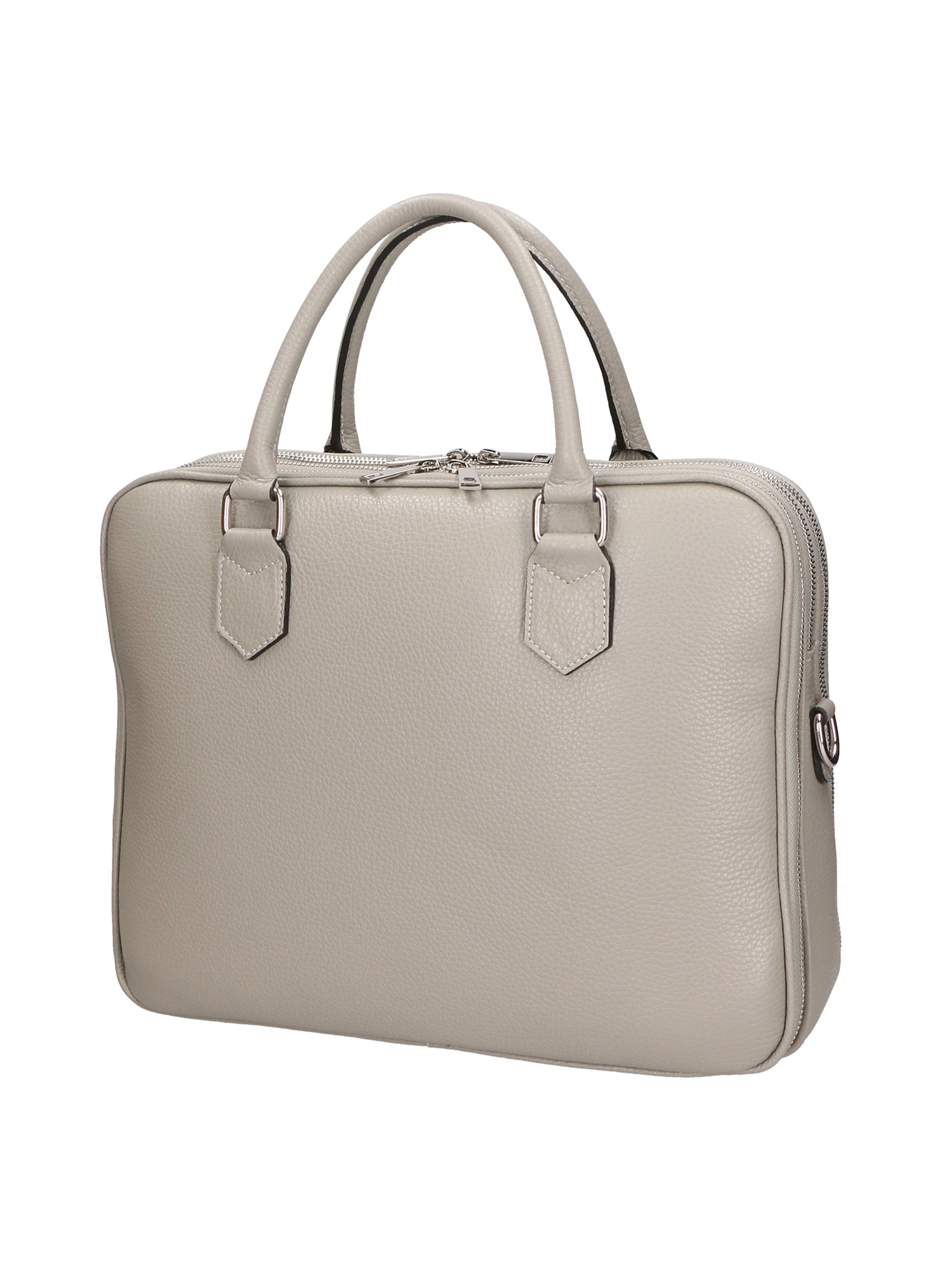 Grazia Borsa a spalla da donna Vera pelle 05930-D286 CEMENTO Gave Lux