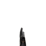 Borsa a mano da donna 100% gomma FLAT ARROW 24-BLACK-LIGHT GOLD Marc Ellis