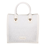 Oriana Chic Borsa a mano da donna 100% poliestere B16865-BIANCO Braccialini