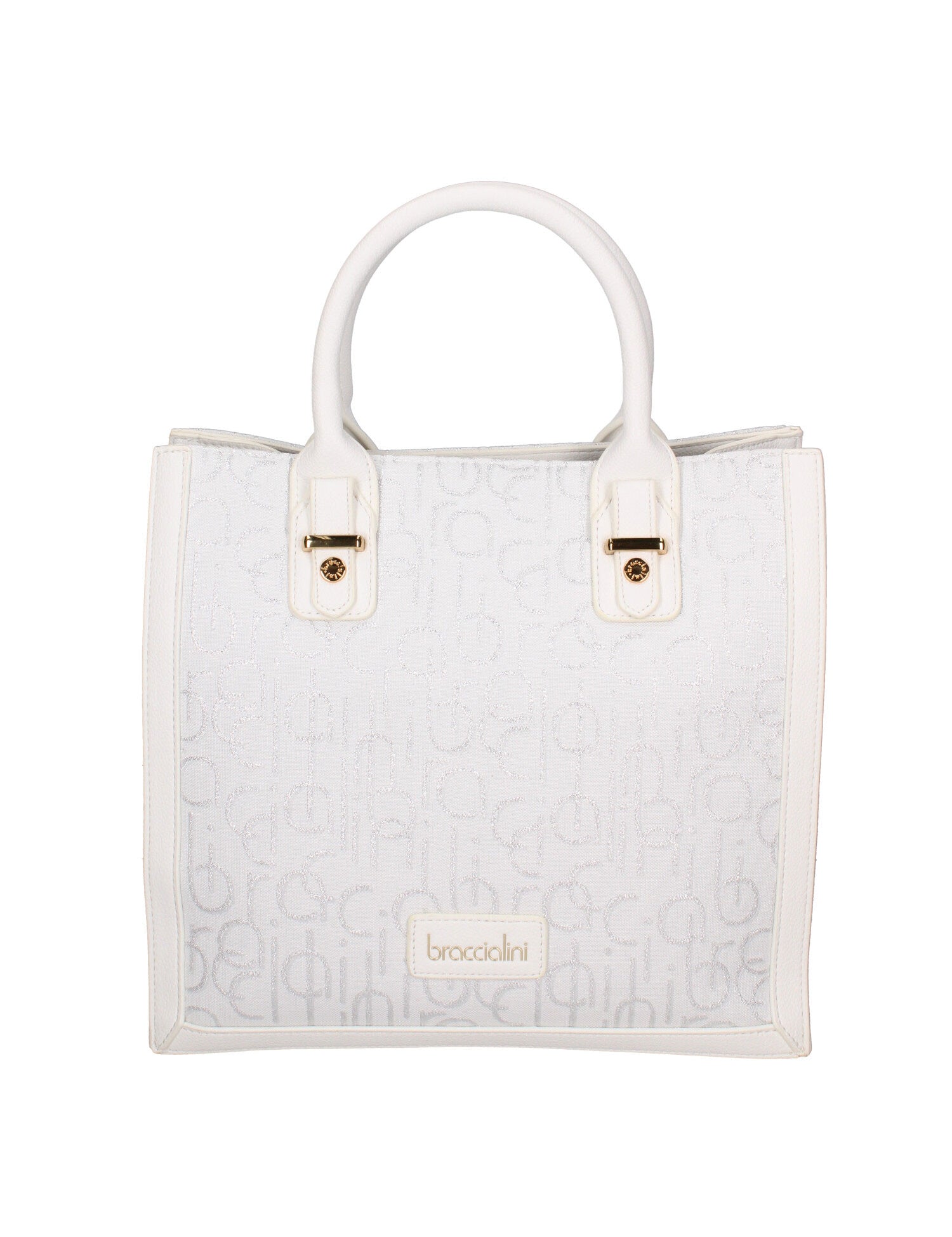 Oriana Chic Borsa a mano da donna 100% poliestere B16865-BIANCO Braccialini