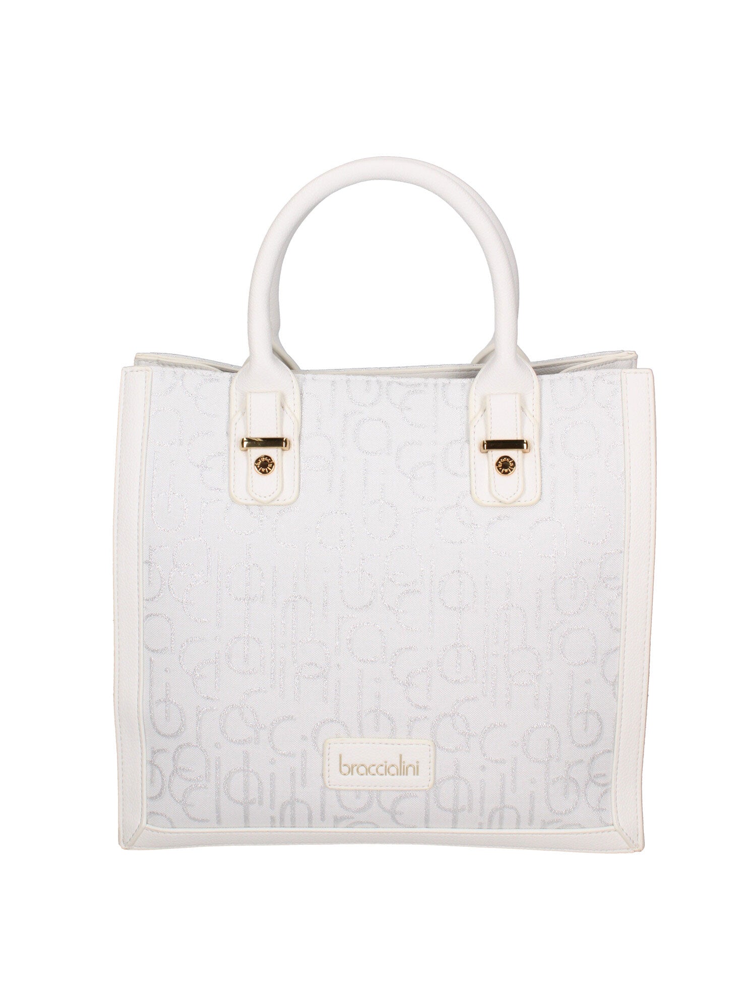 Oriana Chic Borsa a mano da donna 100% poliestere B16865-BIANCO Braccialini