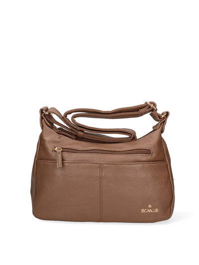 Borsa a spalla da donna Ecopelle BC1345-TAUPE