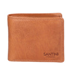 Portafoglio unisex in vera pelle Made in Italy SN1827747-TAN Santini Firenze