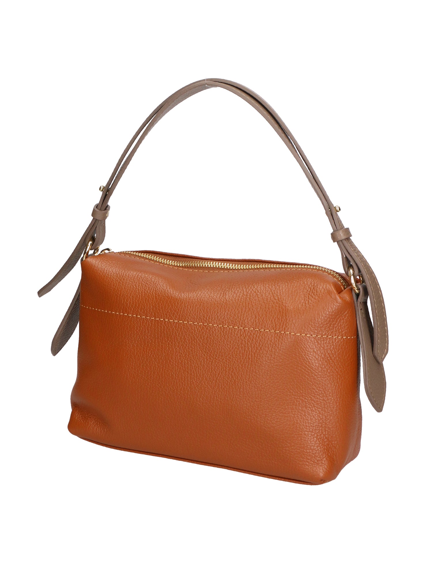 Vivienne Borsa a spalla da donna Vera pelle 06674-D17 CUOIO + D40 TAUPE Gave Lux