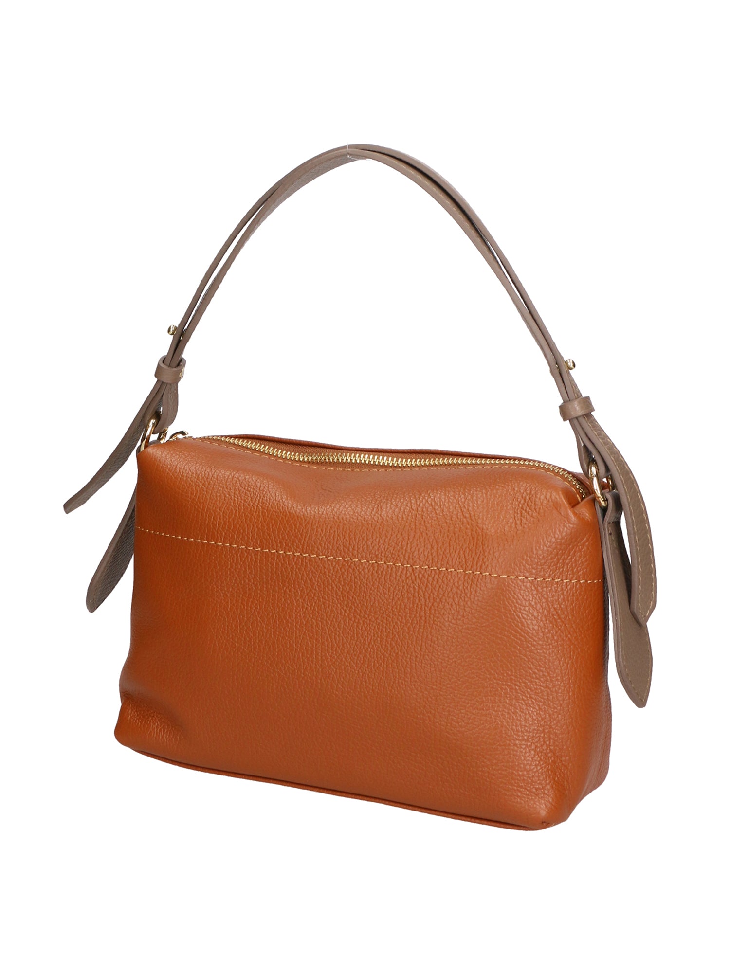 Vivienne Borsa a spalla da donna Vera pelle 06674-D17 CUOIO + D40 TAUPE Gave Lux