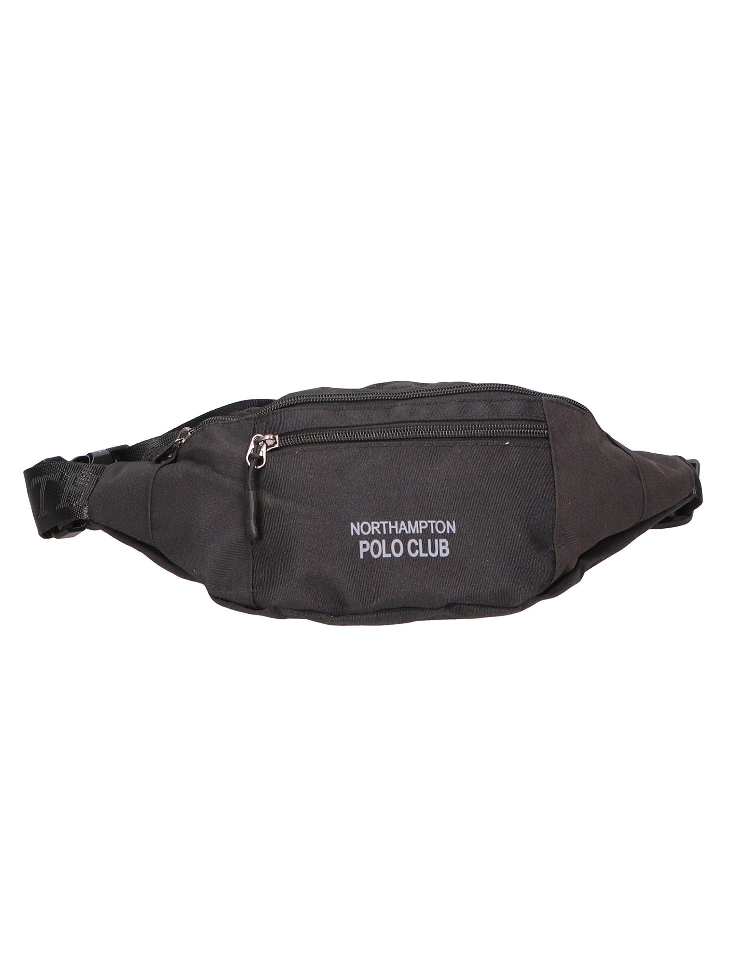 Borsa a tracolla uomo Pelle PU e Nylon PCL3147-BLACK Northampton Polo Club