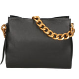 Ilda Borsa a spalla da donna Vera pelle 06110-D28 NERO BLACK Gave Lux