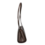 Edera Chic Borsa a spalla da donna Vera pelle 9120-TMORO DARK BROWN Gave Lux