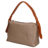 Vivienne Borsa a spalla da donna Vera pelle 06674-D40 TAUPE +D17 CUOIO Gave Lux