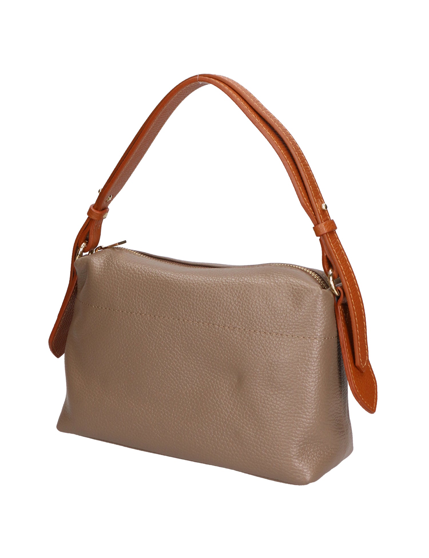 Vivienne Borsa a spalla da donna Vera pelle 06674-D40 TAUPE +D17 CUOIO Gave Lux