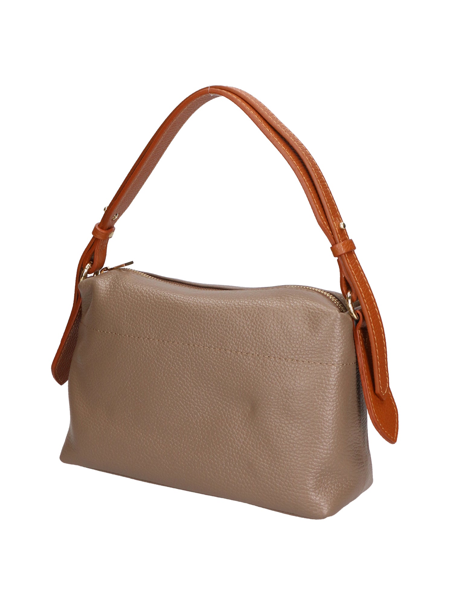 Vivienne Borsa a spalla da donna Vera pelle 06674-D40 TAUPE +D17 CUOIO Gave Lux