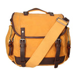 Mia Borsa a tracolla unisex Canvas e vera pelle ZG3003-CUOIO COGNAC Gave Lux