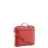 Borsa a mano unisex in vera pelle Made in Italy 4542-ROSSO Alessia Firenze