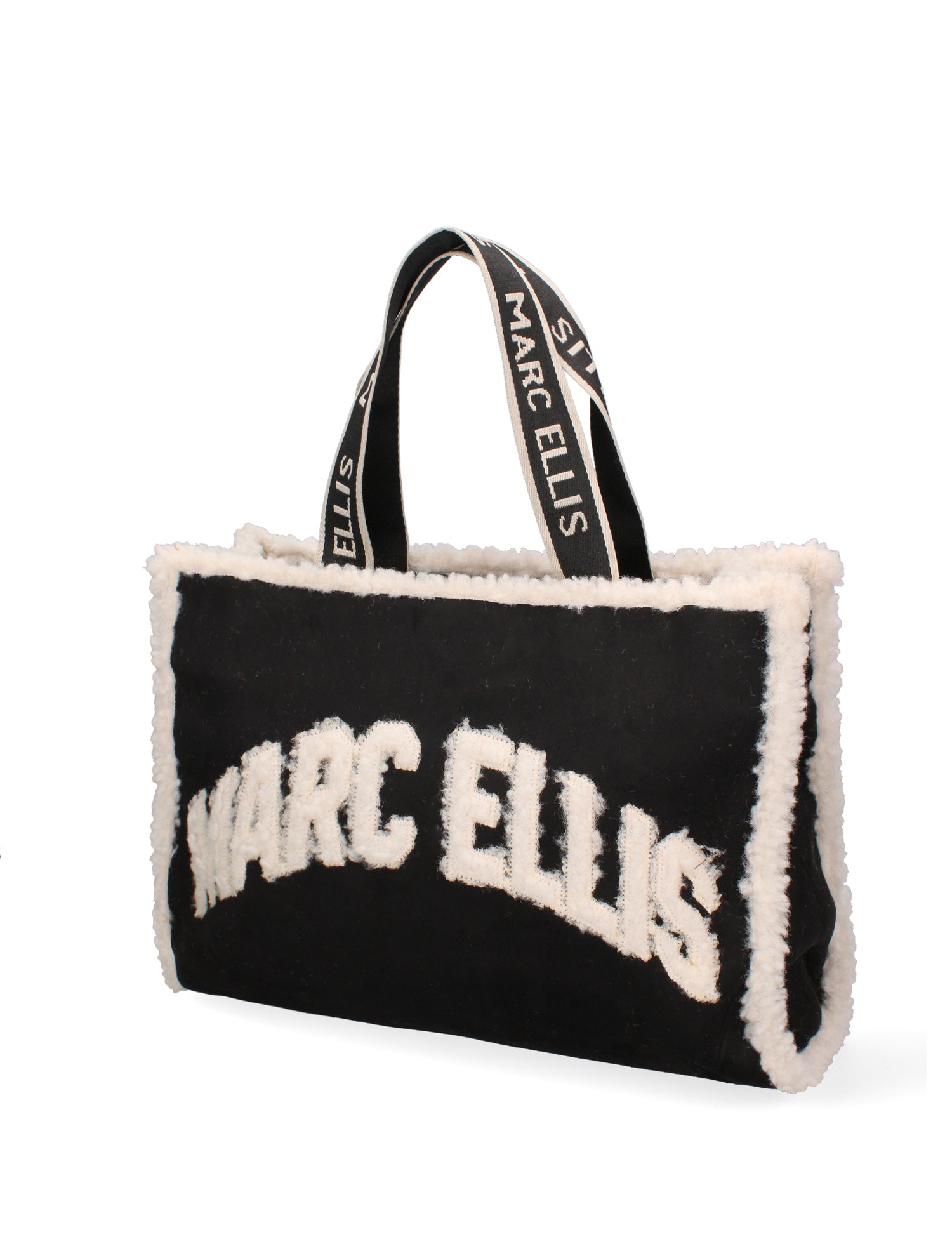 Borsa a spalla da donna 100% poliuretano BUBY-EWE-L-BLACK Marc Ellis
