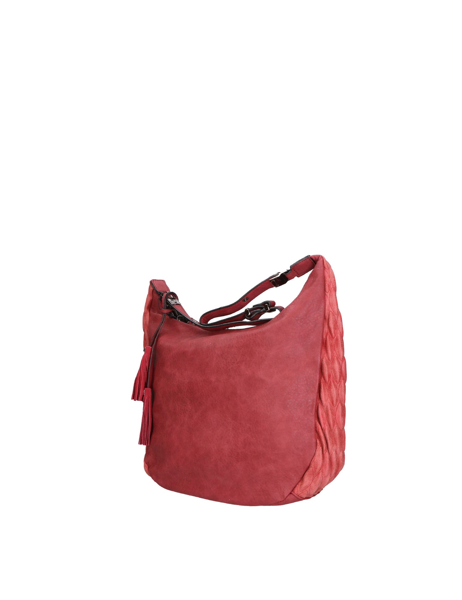 Silvana Elite Borsa a spalla donna Misto nylon e pelle LK0265-BORDEAUX Gave Lux