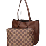 Iridea Borsa a spalla da donna 100% poliuretano B16261-MARRONE Braccialini