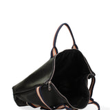 Convertible Handbag Into Backpack For Women In Genuine Leather Made in Italy 43x38x12 cm