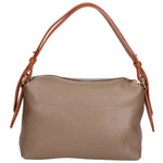 Vivienne Borsa a spalla da donna Vera pelle 06674-D40 TAUPE +D17 CUOIO Gave Lux