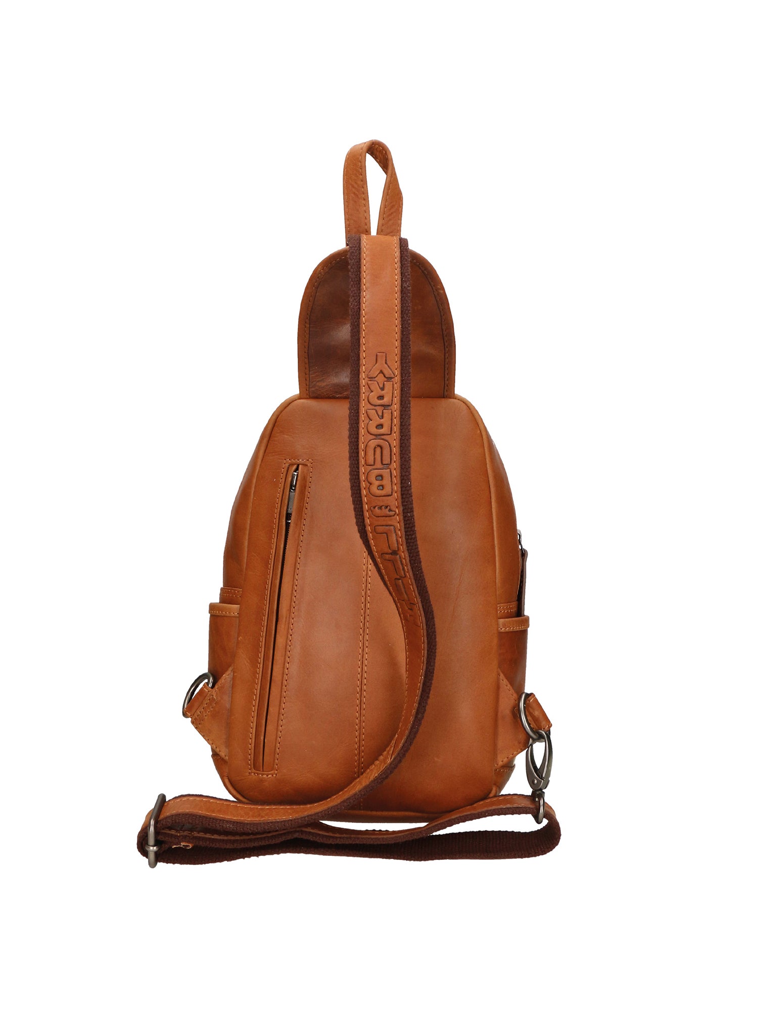 Borsa a tracolla da uomo 100% vera pelle HILB-3110-CUOIO Hill Burry